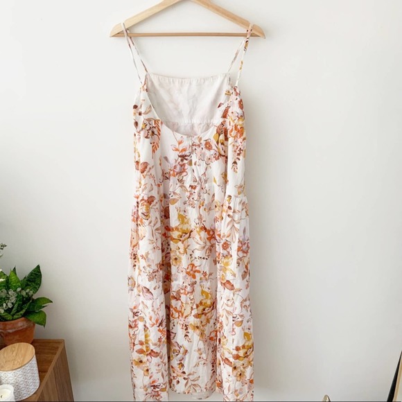 Bardot Floral Flow Tiered Maxi Dress Size S (US 6) - Picture 4 of 10